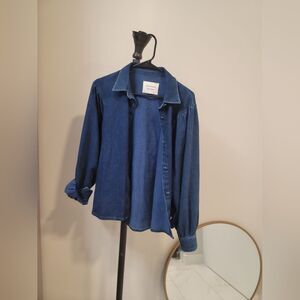 Les Coyote De Paris • Denim Shirt Top Size 38 New Nwot
